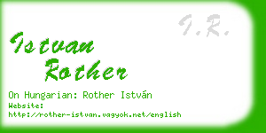 istvan rother business card